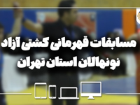 مسابقات قهرمانی کشتی آزاد نونهالان استان تهران 