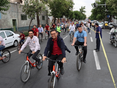 همایش دوچرخه سواری در هفته جهانی بدون دخانیات برگزار شد 