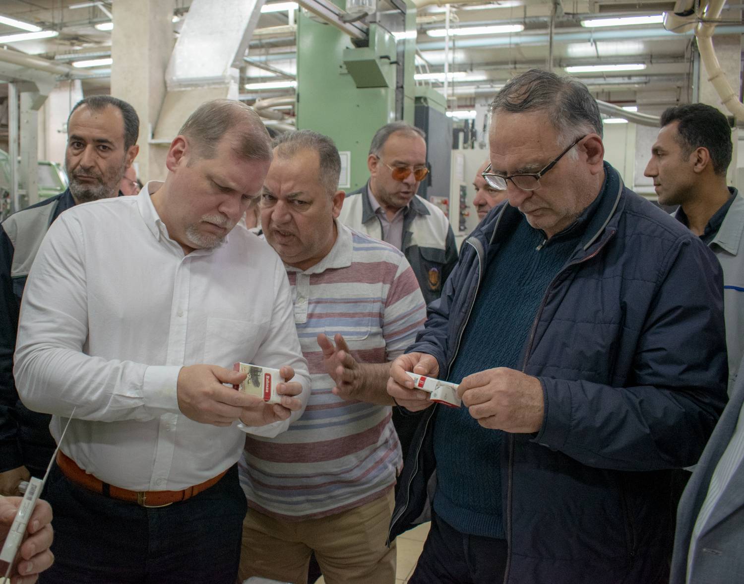 بازدید مدیران شرکت BVT  از خطوط تولید مجتمع دخانیات مازندران